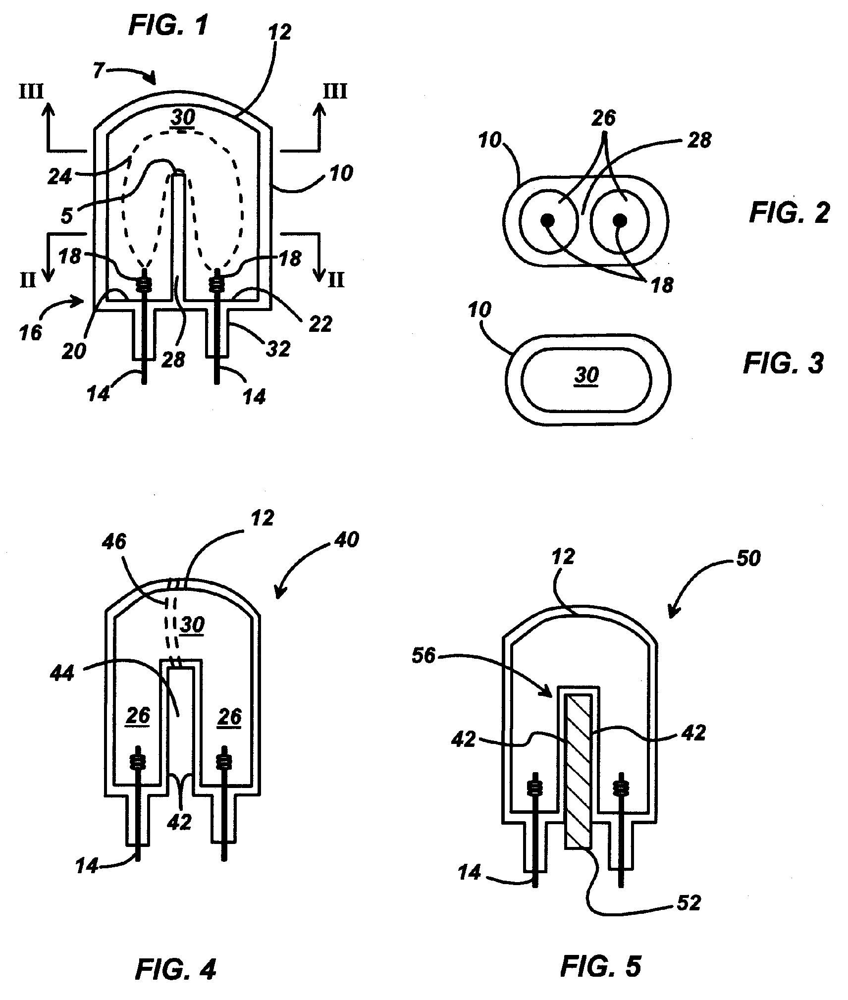 Single-ended Arc Discharge Vessel with a Divider Wall