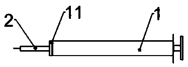 Skin test needle and application thereof