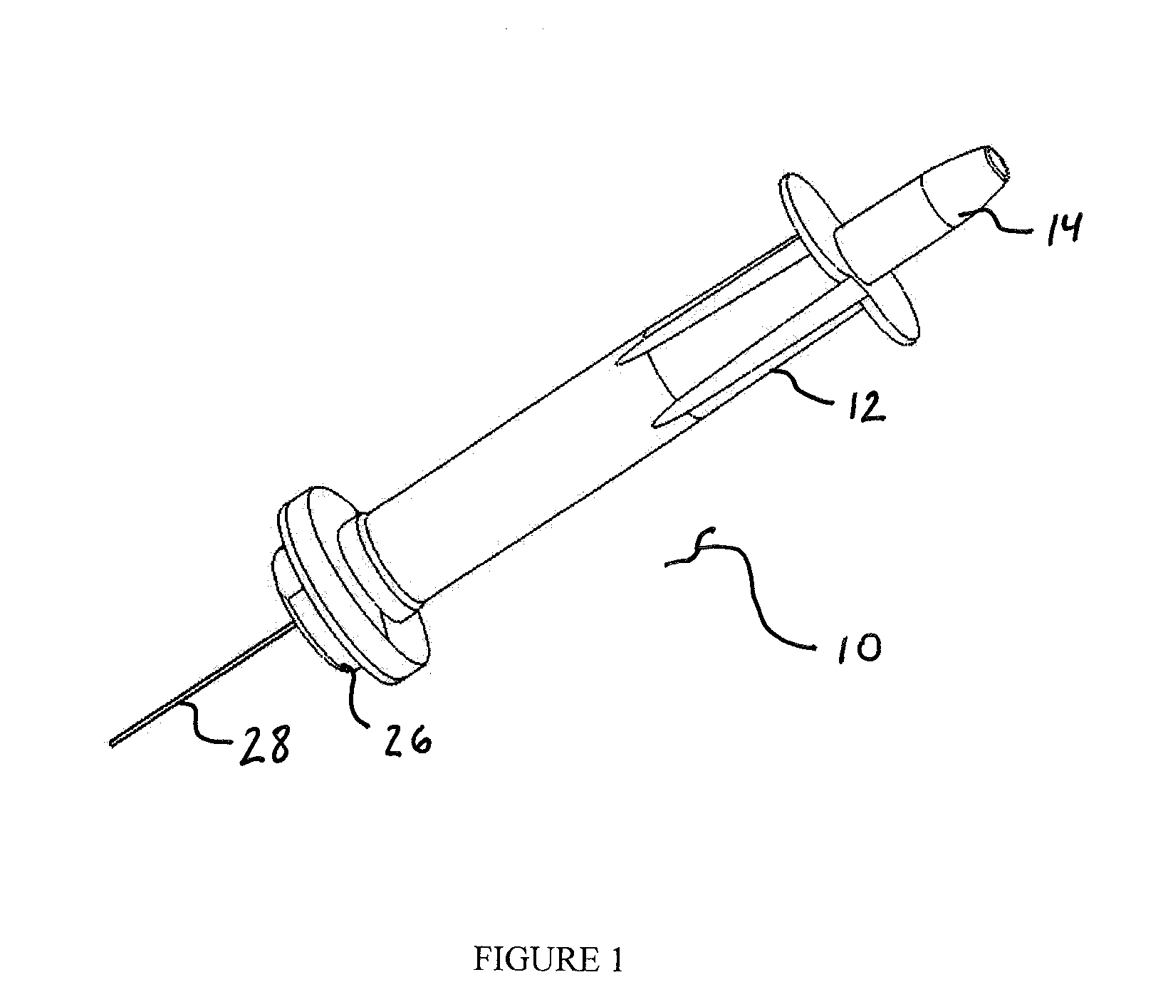 Single-hand operated syringe-like device that provides electronic chain of custody when securing a sample for analysis