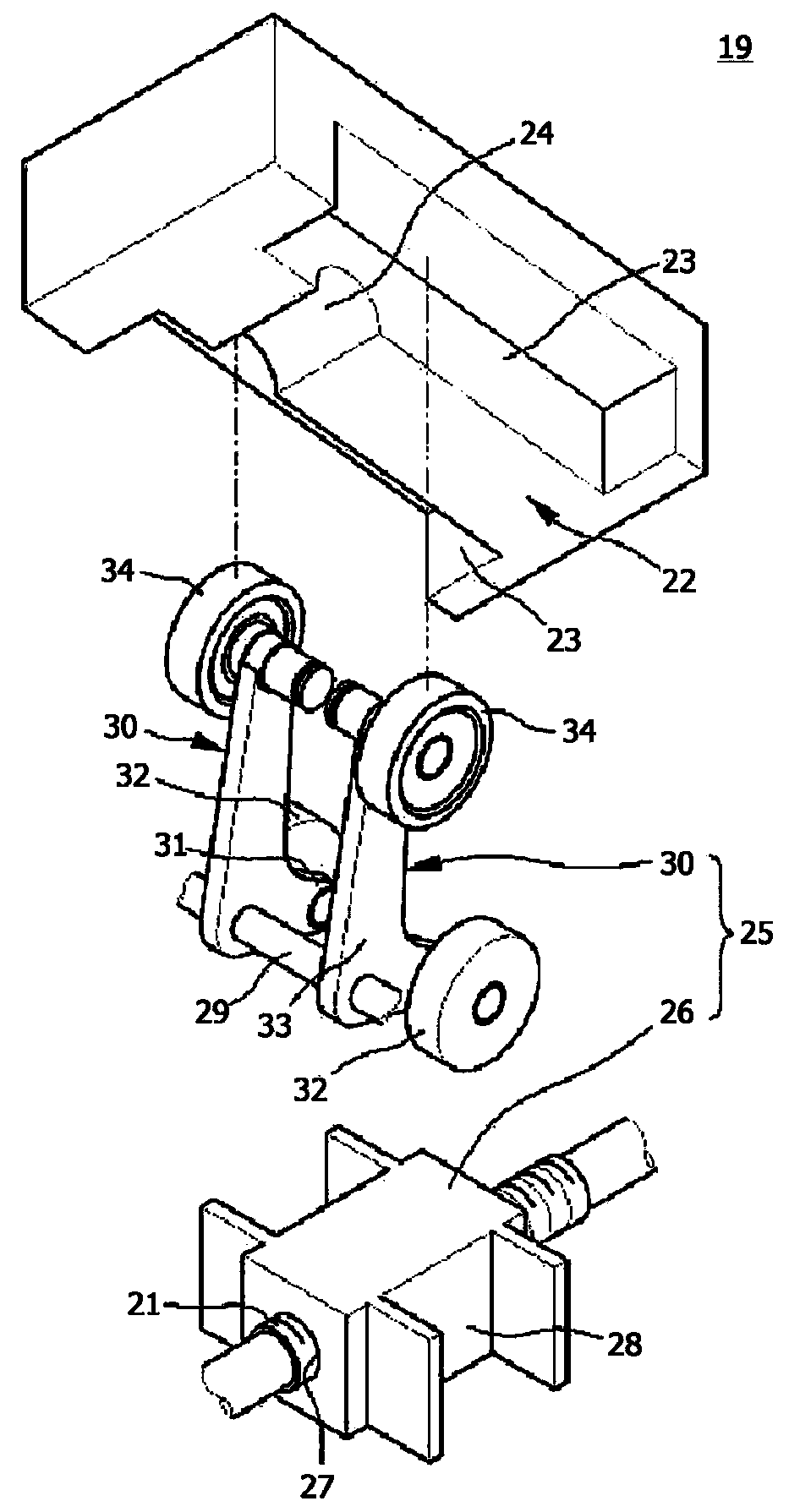 Warming therapeutic instrument,and upward and downward movement adjusting device for the same