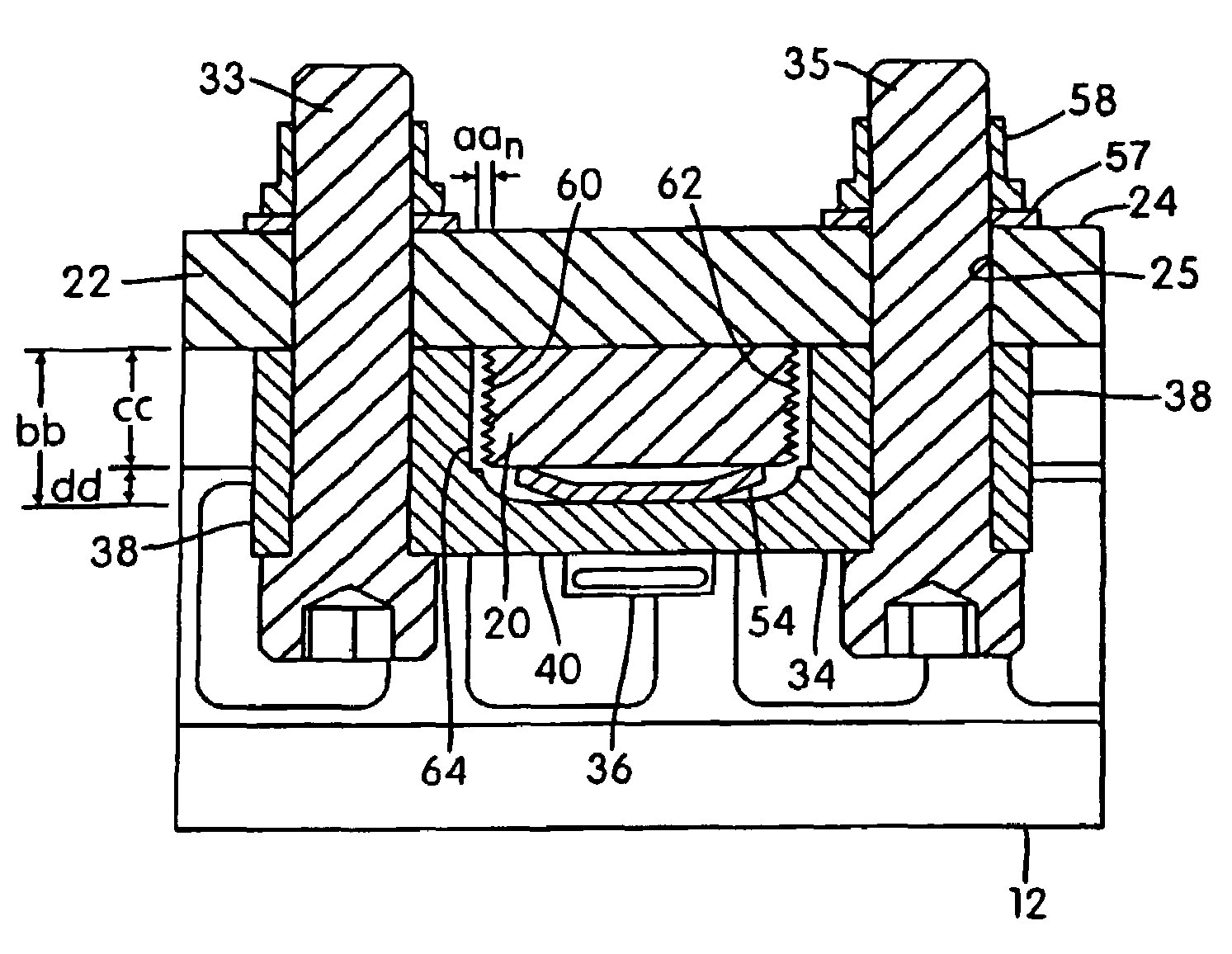 Brake rotor attachment assembly that promotes in plane uniform torque transfer distribution