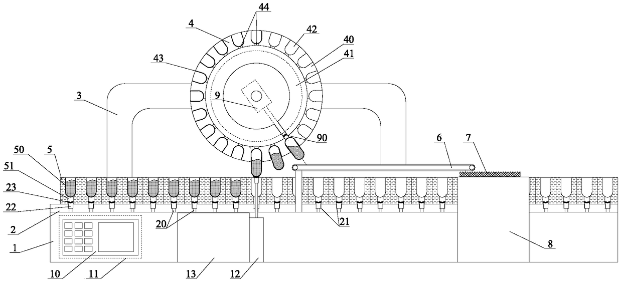 An automatic capsule cap fitting machine