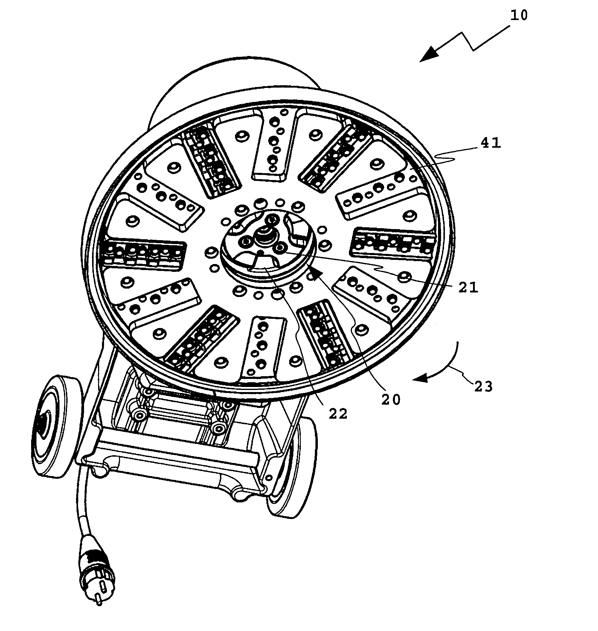 Milling disk for a floor machining appliance