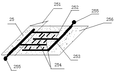 Direct current air temperature adjusting device based on composite graphene film auxiliary heat and manufacturing method