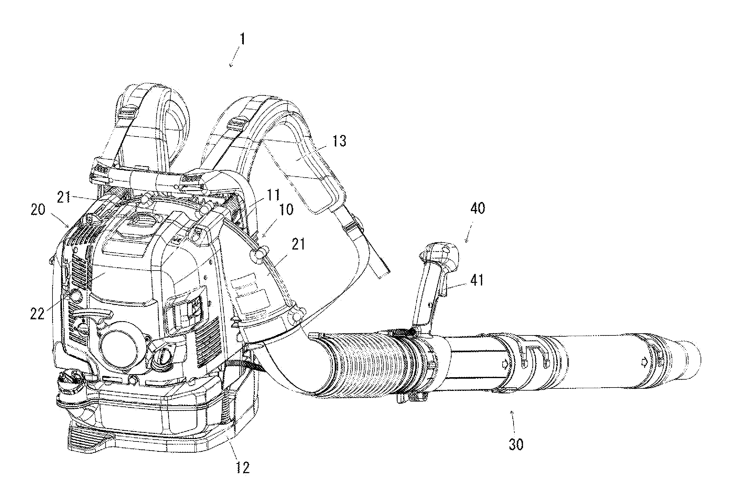 Power-operated work apparatus