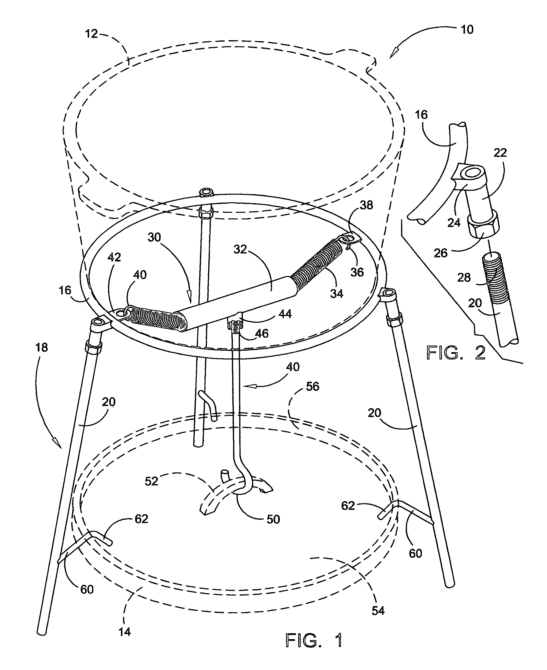 Dutch oven lid holder