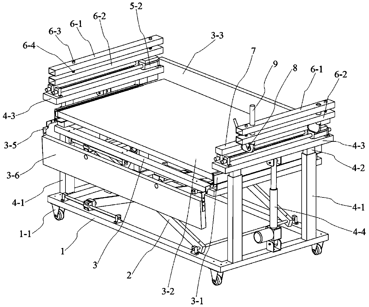 A transfer bed for critically ill patients with carrying function and using method thereof