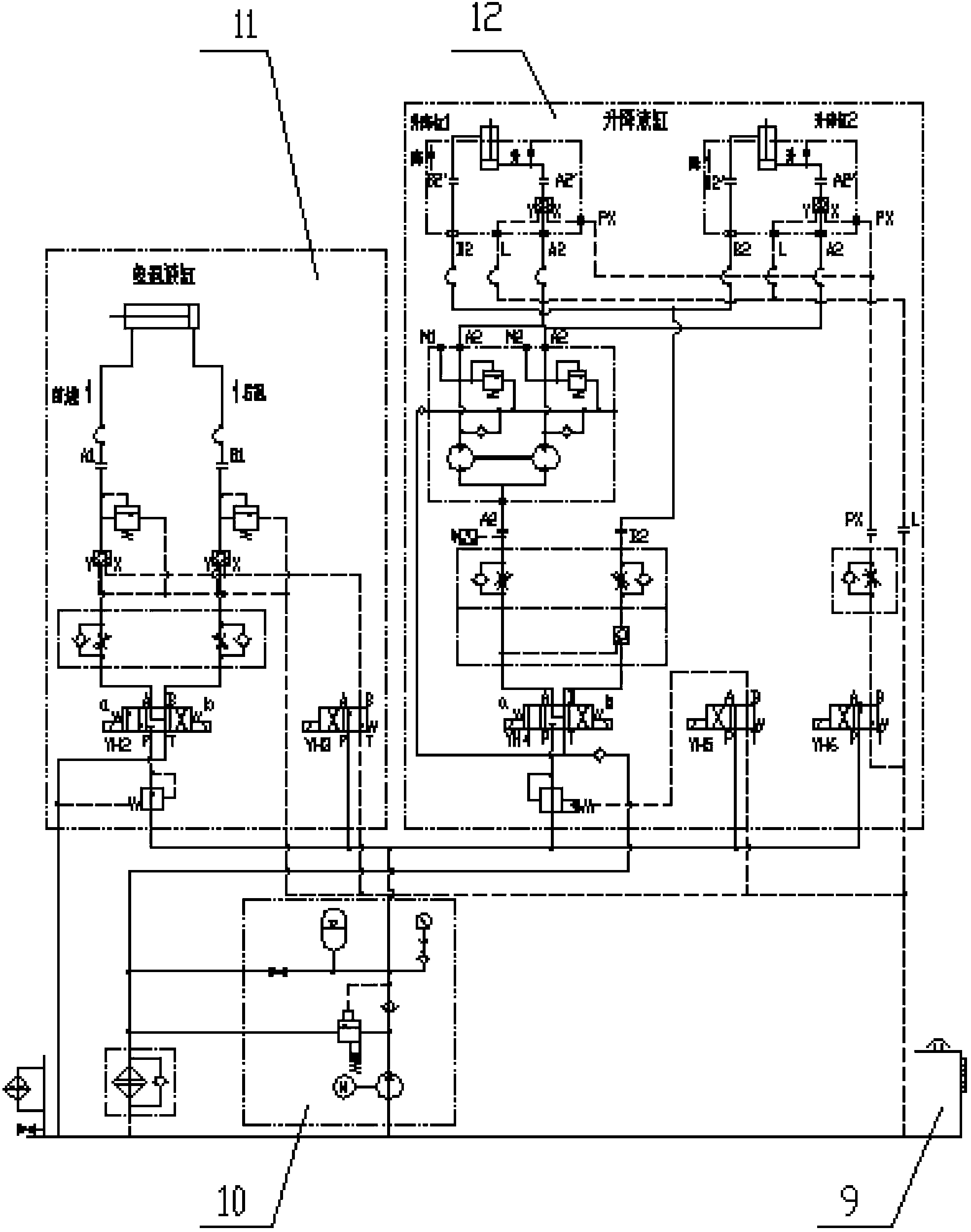 Assembly and disassembly device of weight balancing arm for testing wind power pitch bearing