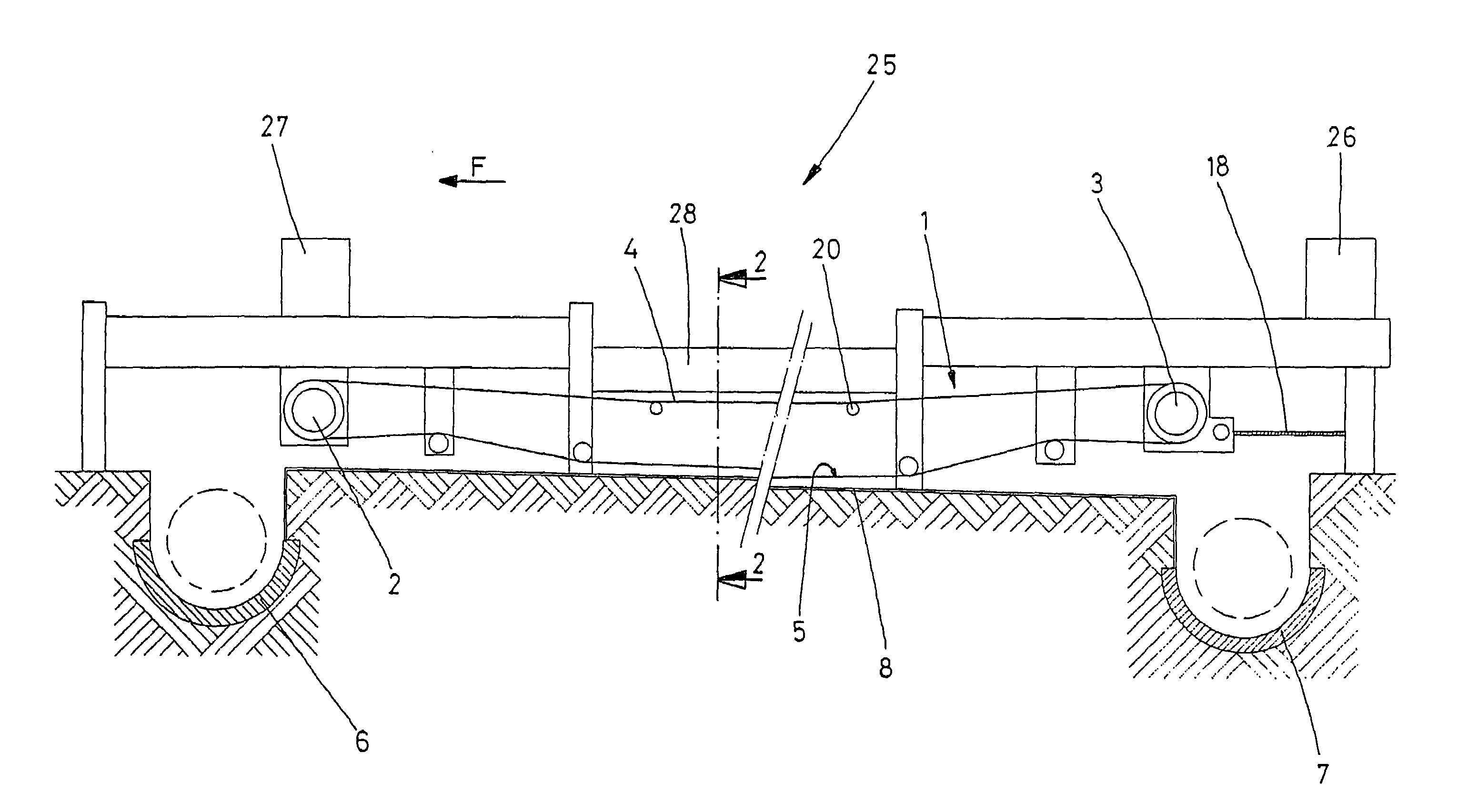 Method for operating a feces conveyor device