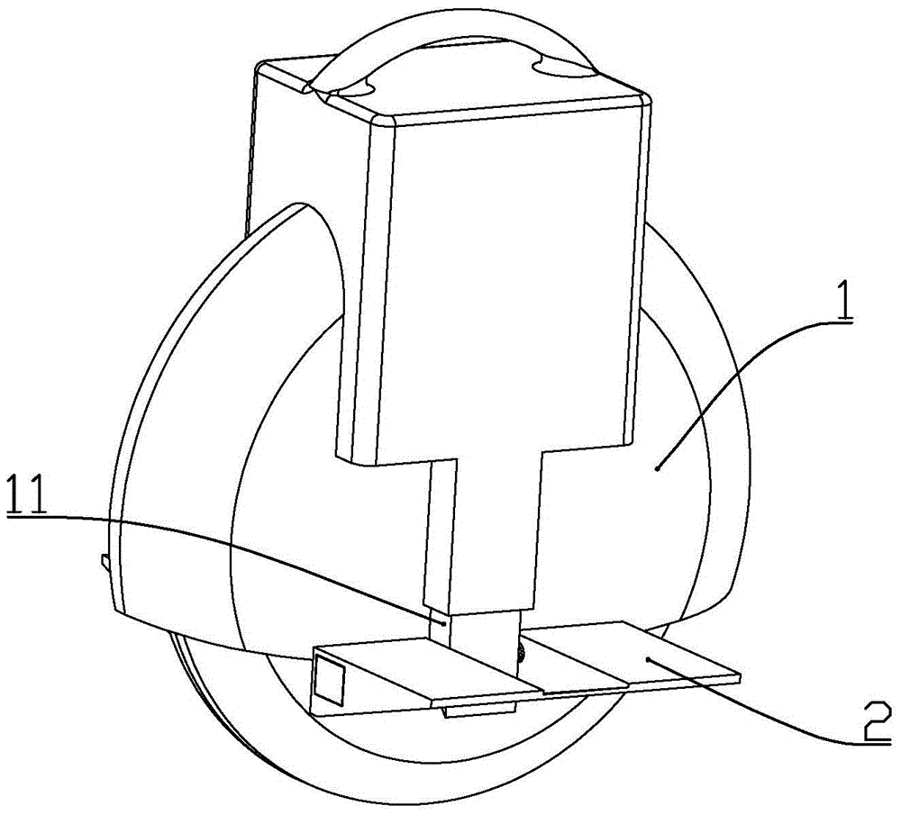 Self-balancing monocycle with gravity-center self-adjusting function