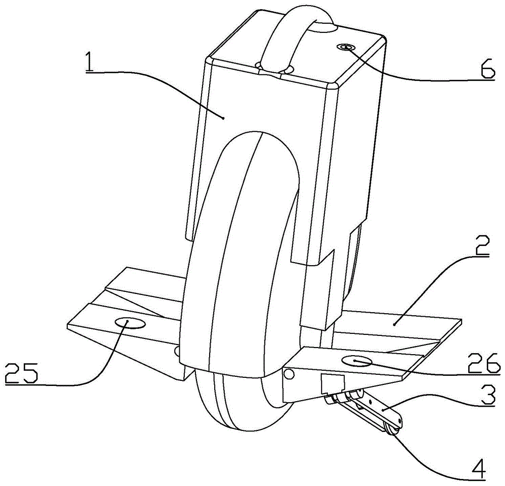 Self-balancing monocycle with gravity-center self-adjusting function