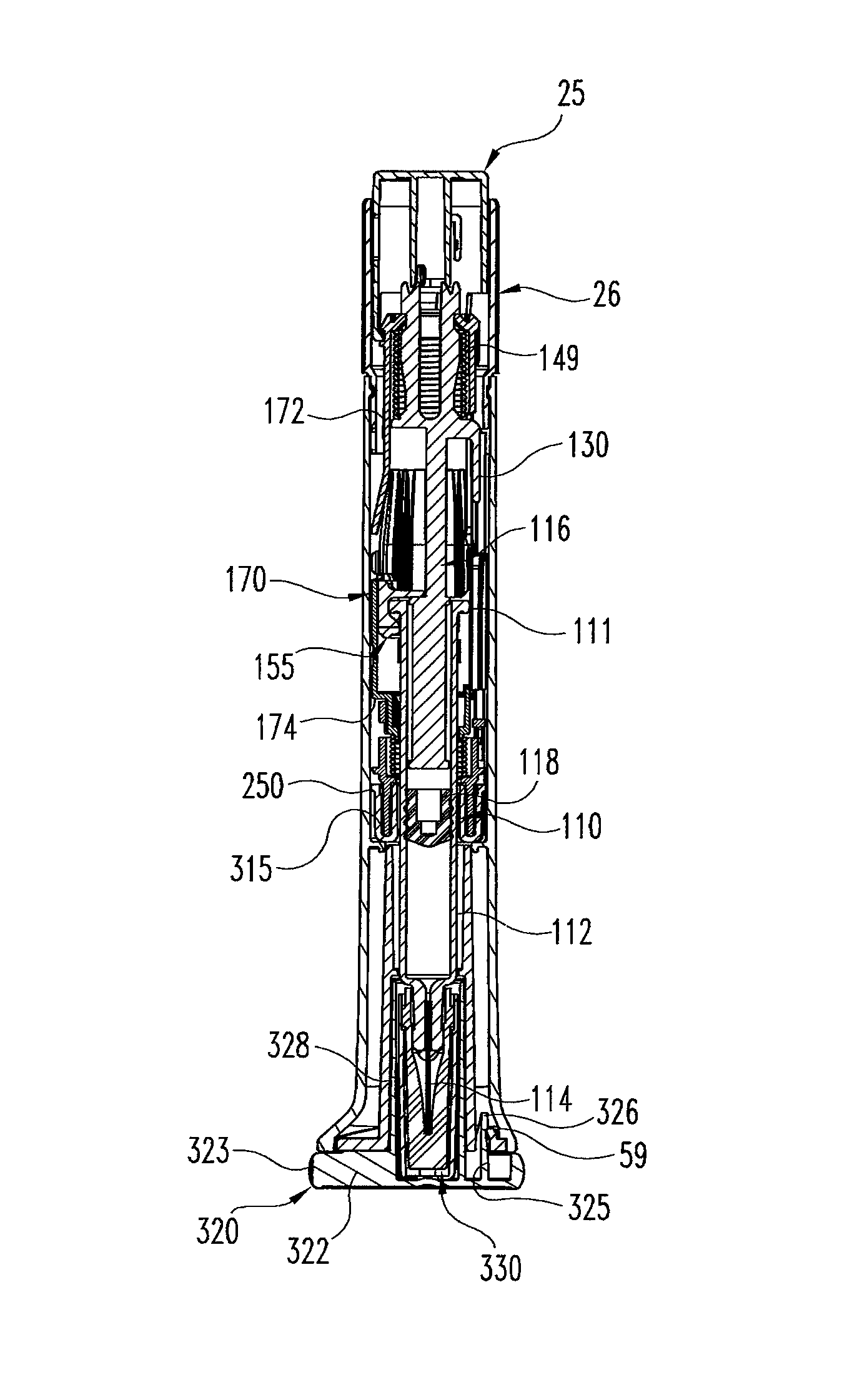 Automatic injection device with delay mechanism including dual functioning biasing member
