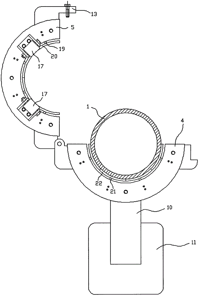 Online pipeline flaw detection device