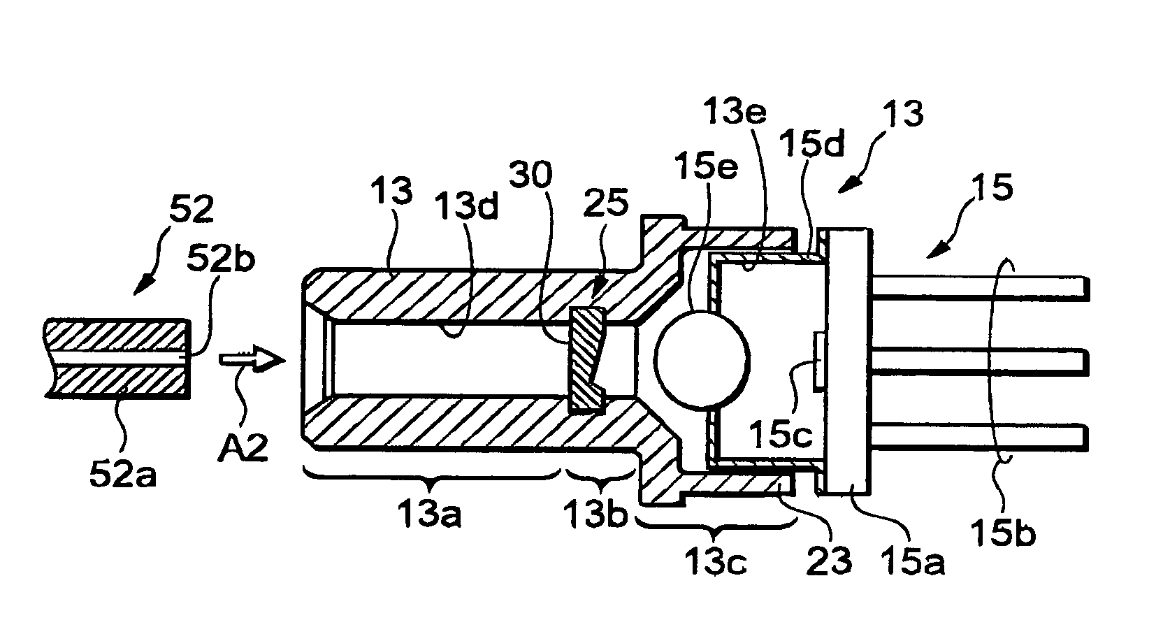 Optical part, optical module sleeve, optical receiving module, optical communication module, and method of making optical part