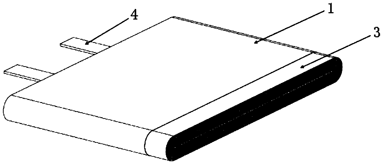 Lithium battery preventing falling and failure and preparation method of lithium battery