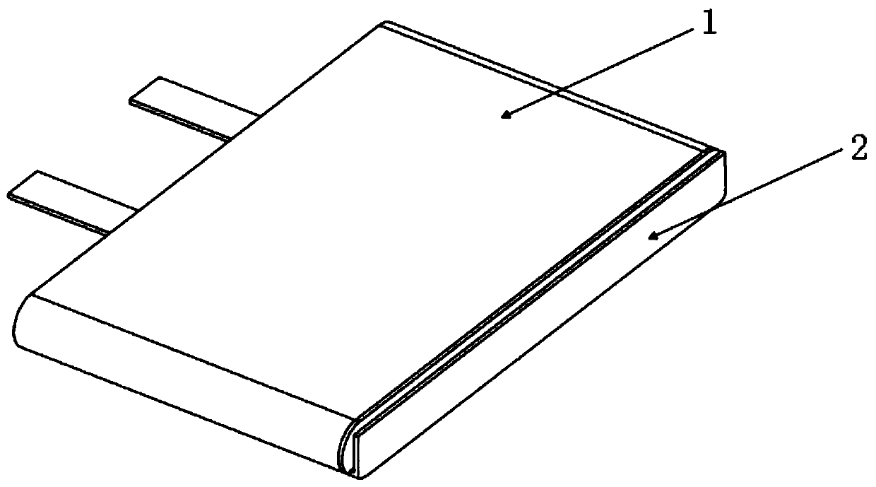 Lithium battery preventing falling and failure and preparation method of lithium battery