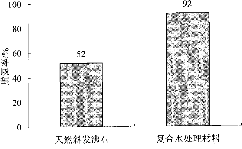 Denitrification dephosphorization antibacterial composite water treatment material used for water reclamation