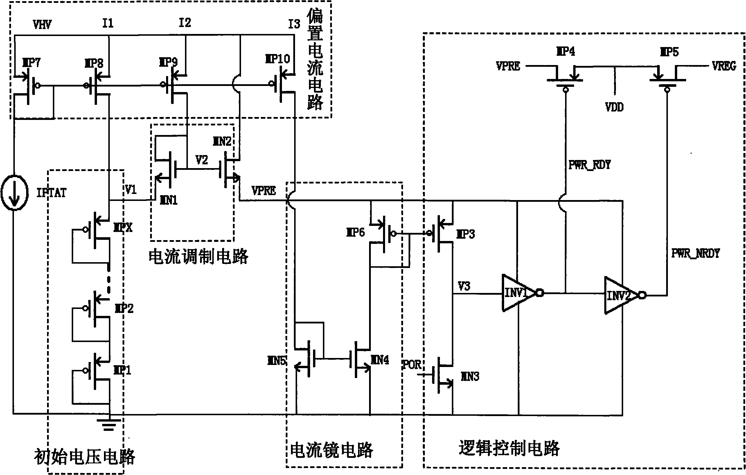 Quick starting power supply for power chip