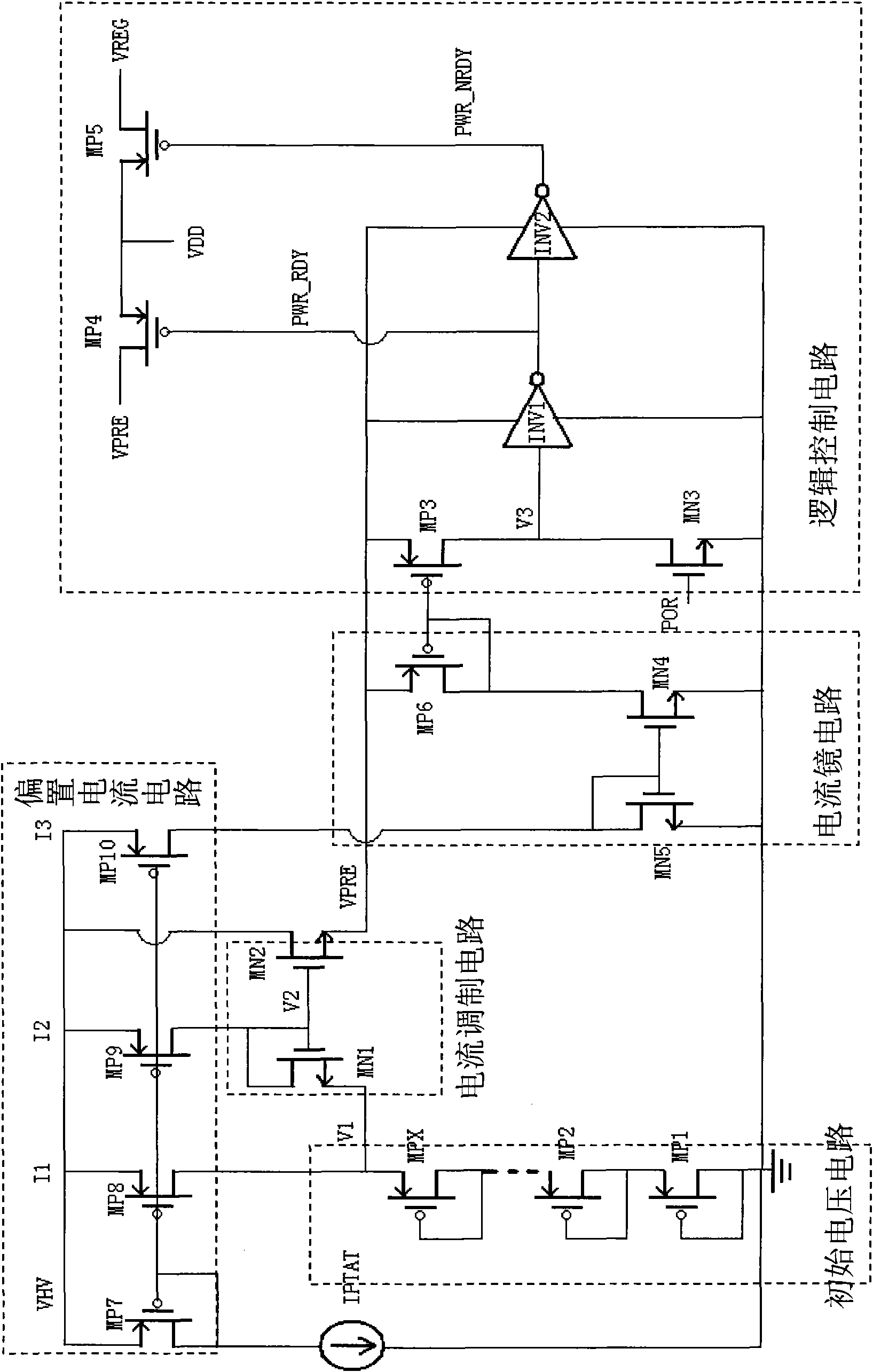 Quick starting power supply for power chip