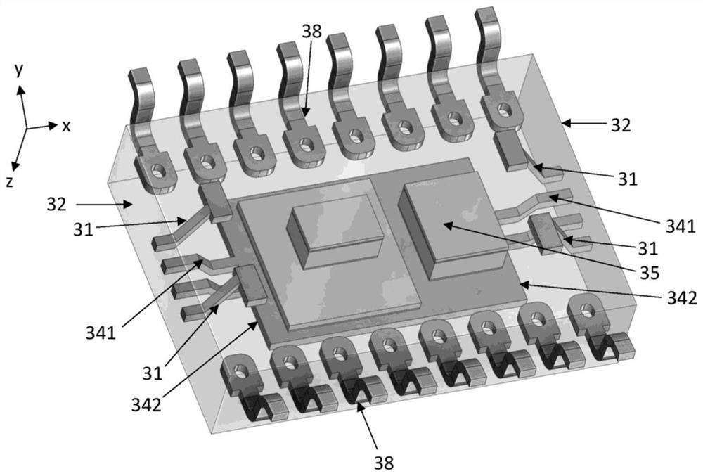 Mechanical support within molded chip package