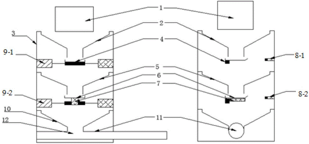 Online real-time measurement device and measuring method for sliver rejecting flow of cigarette making machine