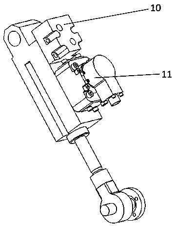 A leg structure of a wheel-foot integrate robot is disclosed