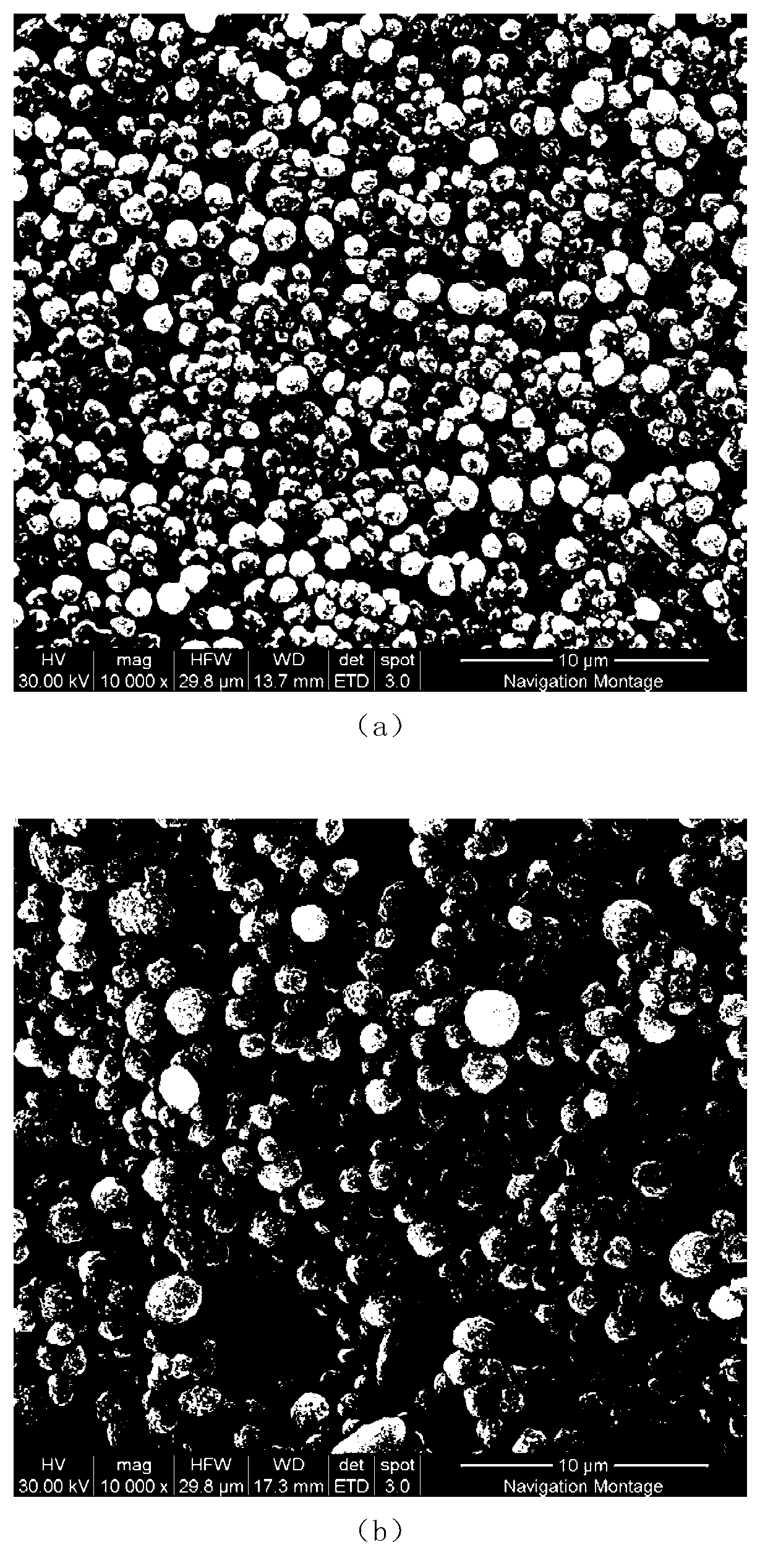 Preparation method for metallic oxide spherical cascade structure