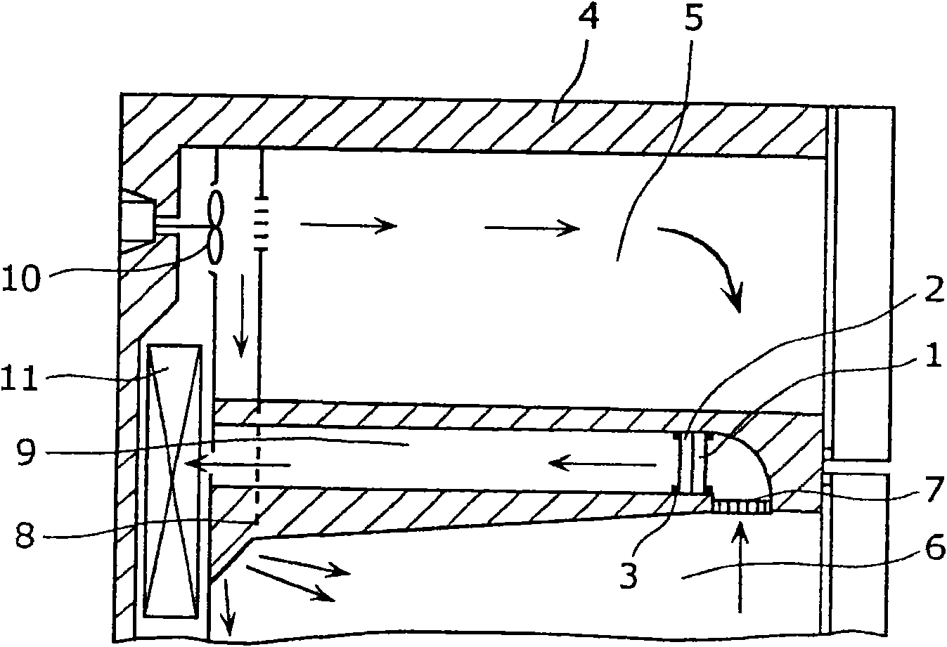 Refrigerator, and disinfecting device