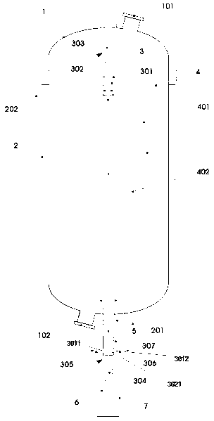 Large special resin polymerization kettle for polyvinyl chloride