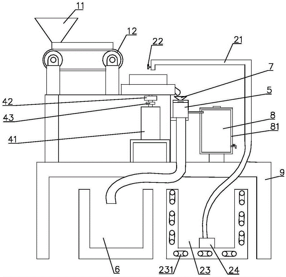 Red jujube pulping device and production method of red jujube pulp