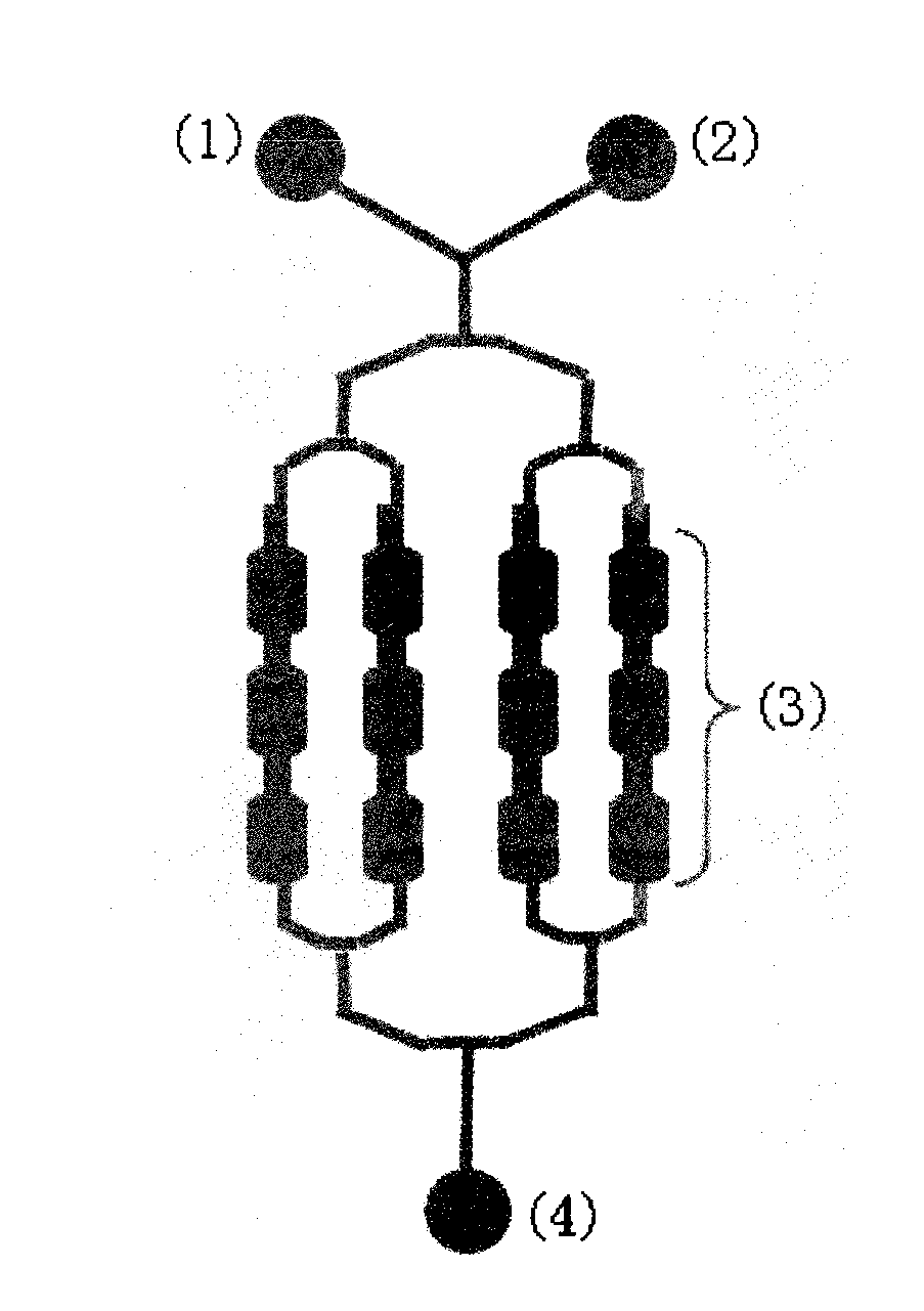 Microfluidic chip group used for screening formyl peptide receptor agonist and screening method