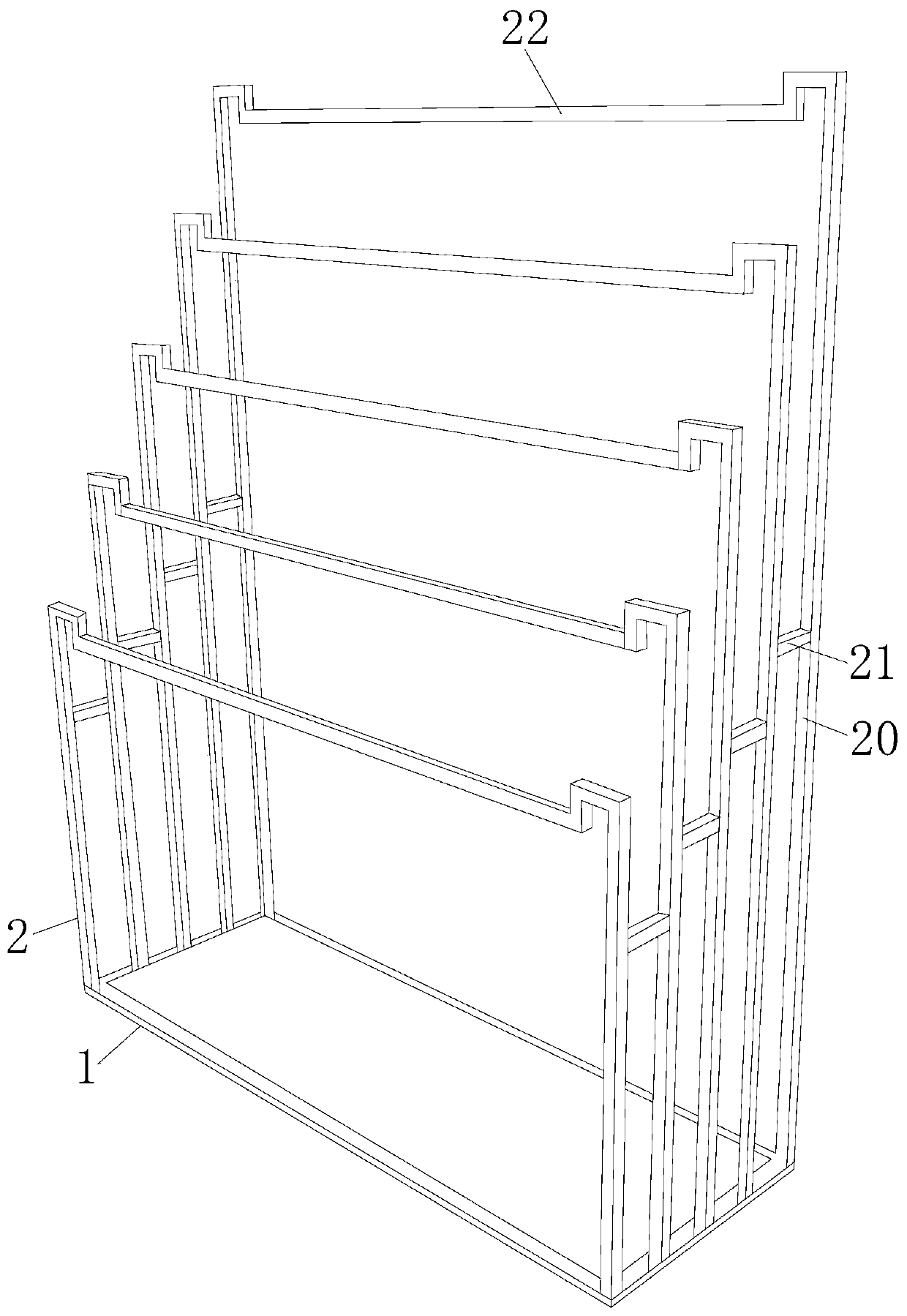 Display equipment for retail use for realizing cloth pavement based on cloth conveying