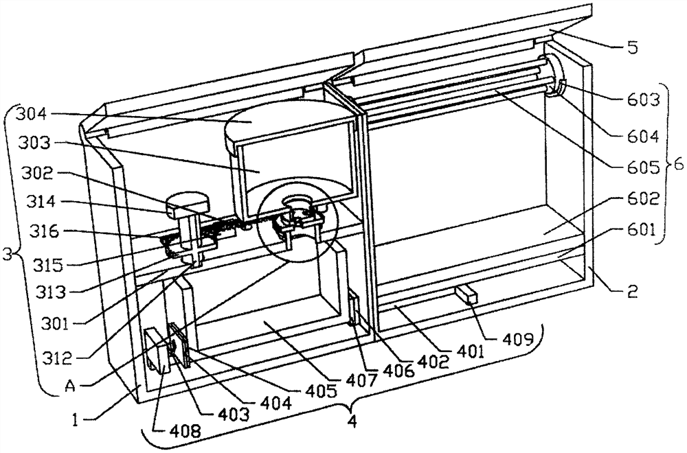 Intelligent detection device for detecting concentration of heavy metal ions in liquid food