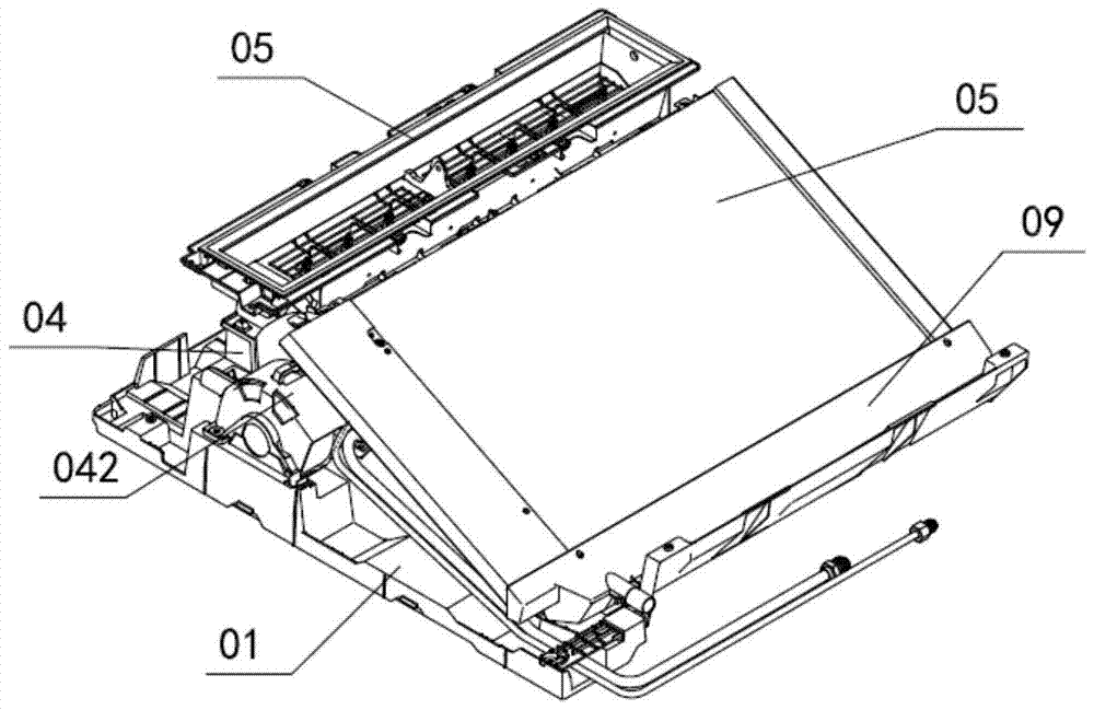 A hood air conditioner indoor unit and a refrigerating range hood having the same