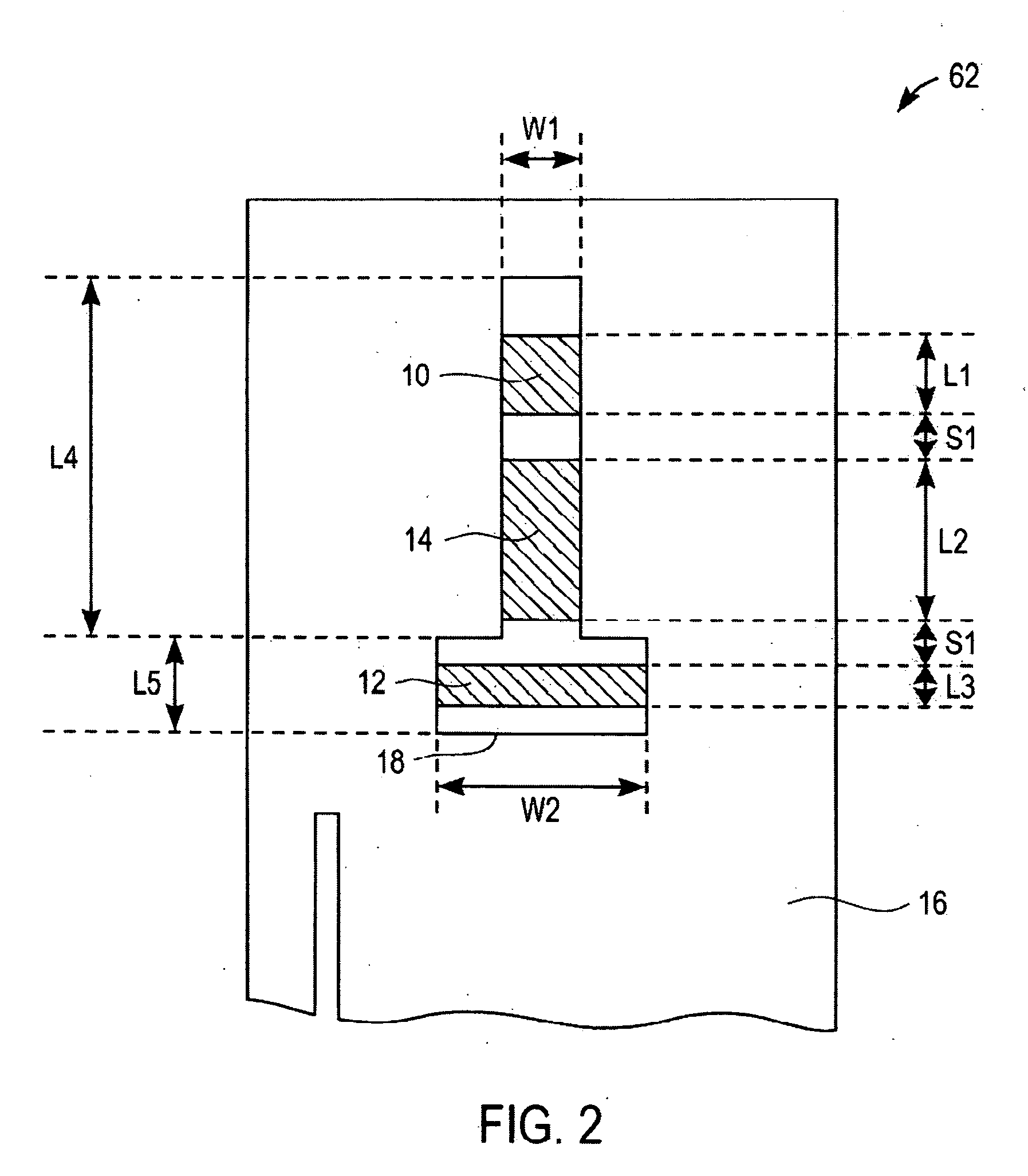 Electrochemical test strip for reducing the effect of direct interference current