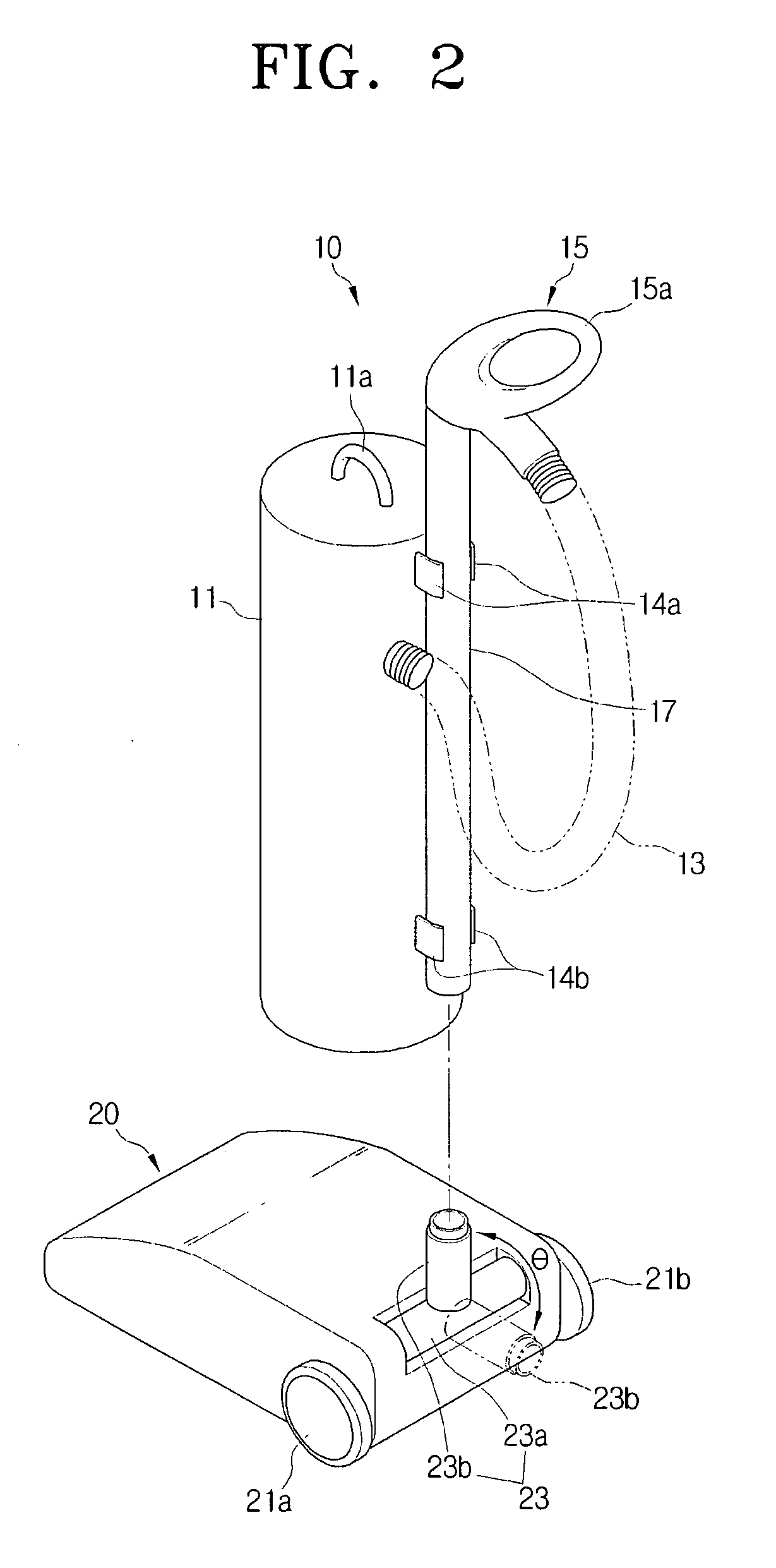 Suction port assembly of vacuum cleaner