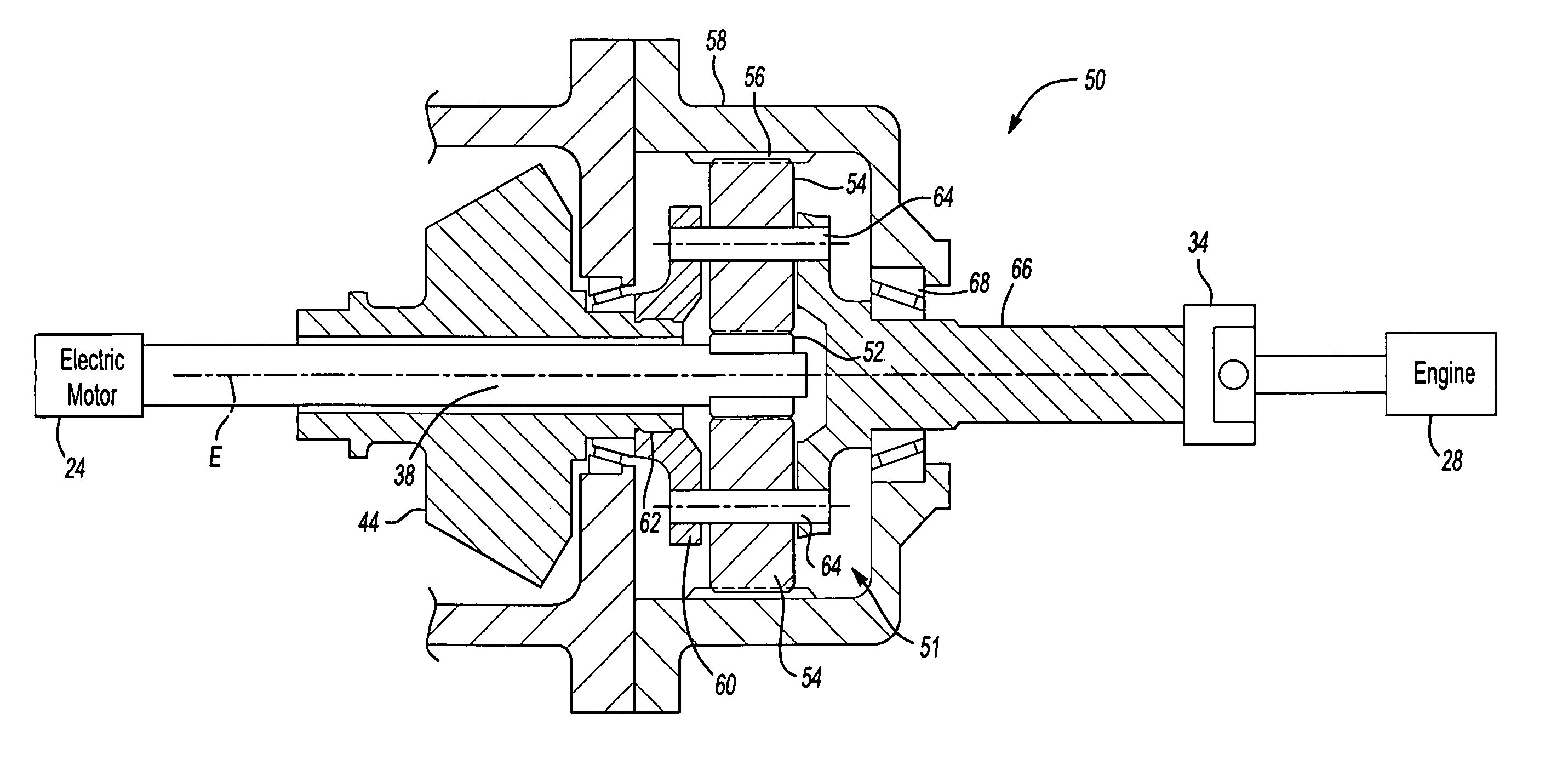 Drive axle assembly for hybrid electric vehicle