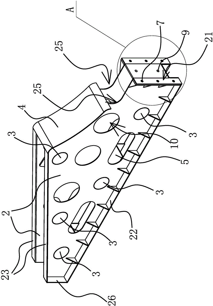 Supporting rack of steel coil transporting device and steel coil transporting device