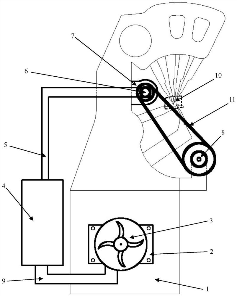 A kind of dust removal system for warp knitting machine