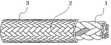 Wear-resisting high-strength cable and preparation method thereof