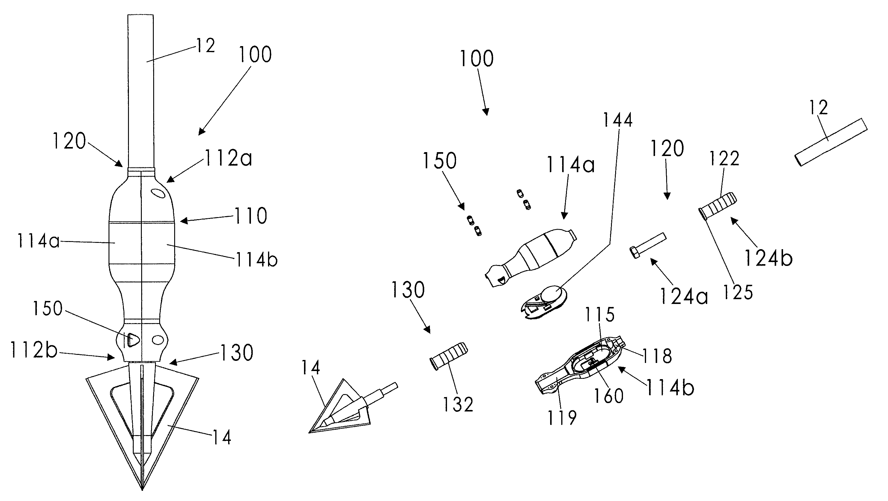 Tracking system for use with an arrow
