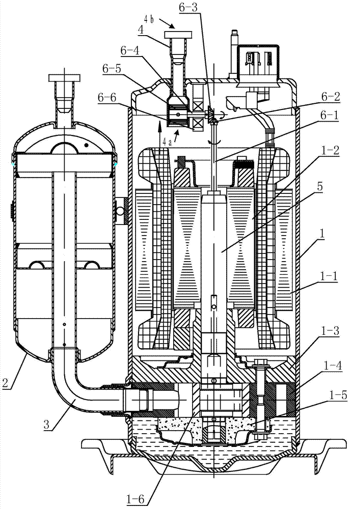 Rotary type compressor capable of being turbocharged