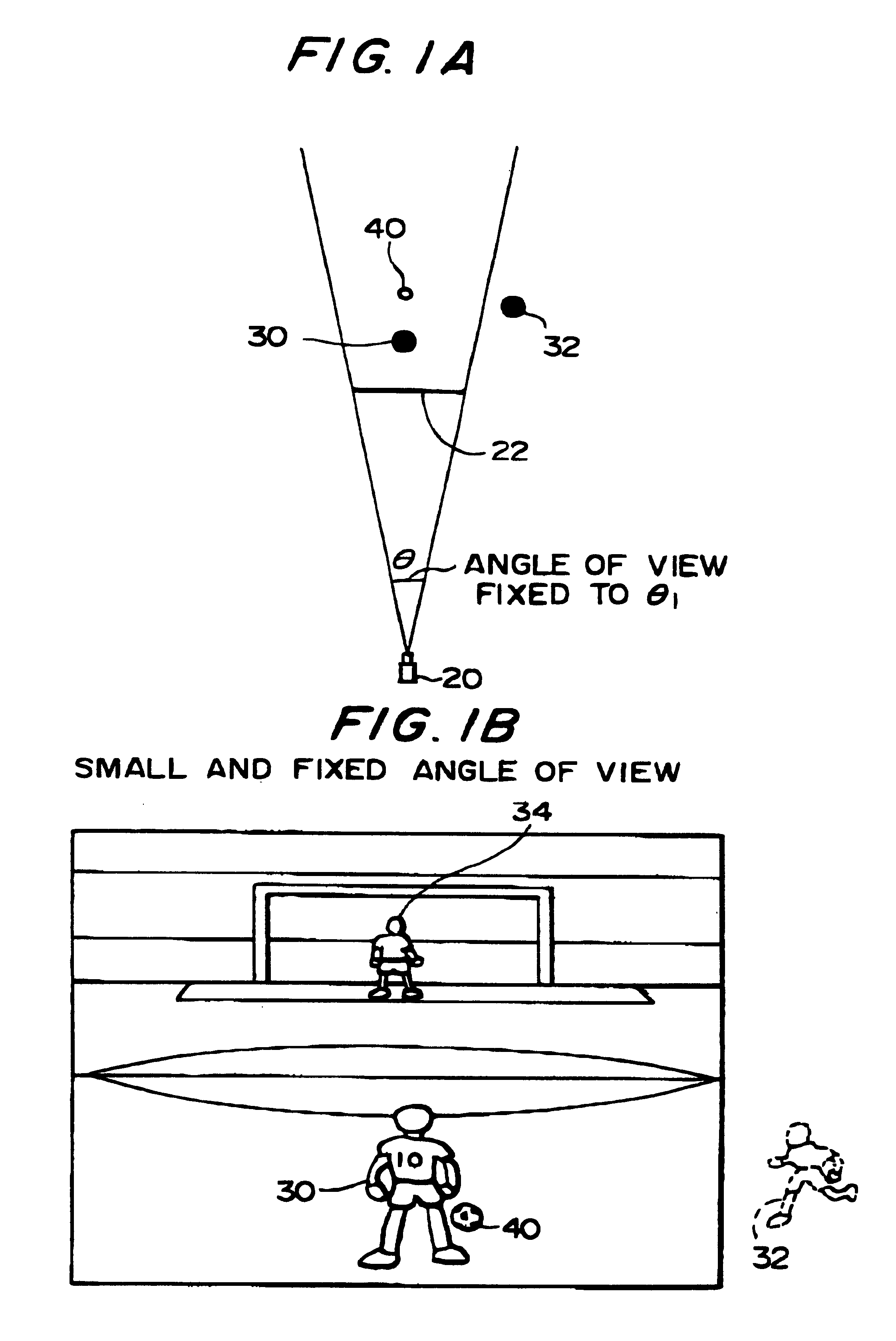 Image generating system and information storage medium capable of changing angle of view of virtual camera based on object positional information