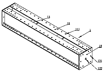 Combined type section steel support rod piece