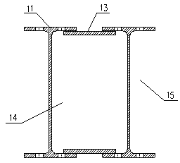 Combined type section steel support rod piece