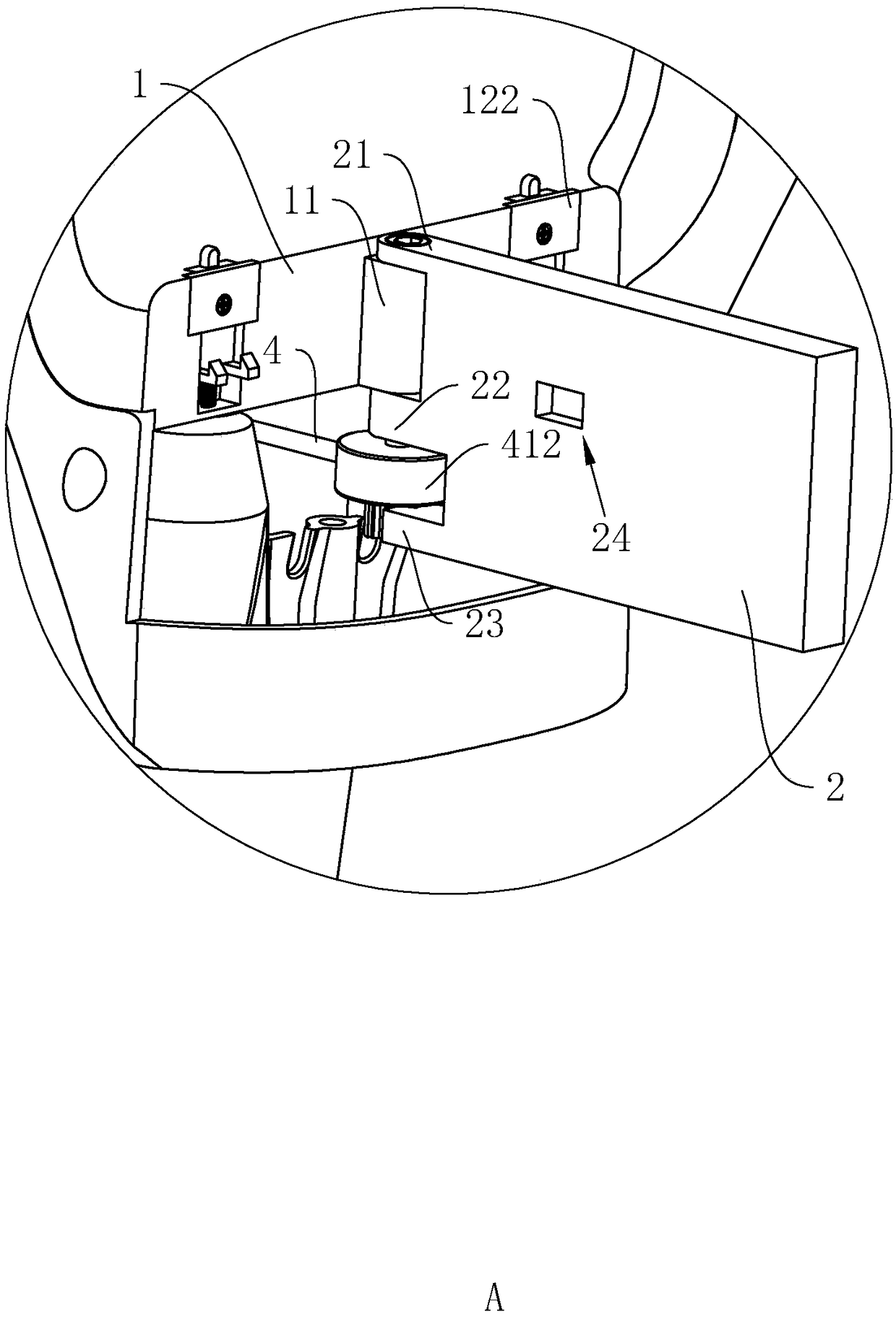 Parking system with handbrake direction control mechanism