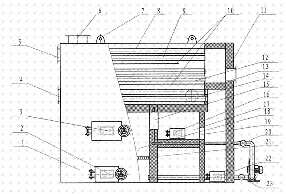 Horizontal agricultural special hot air environmental protection boiler