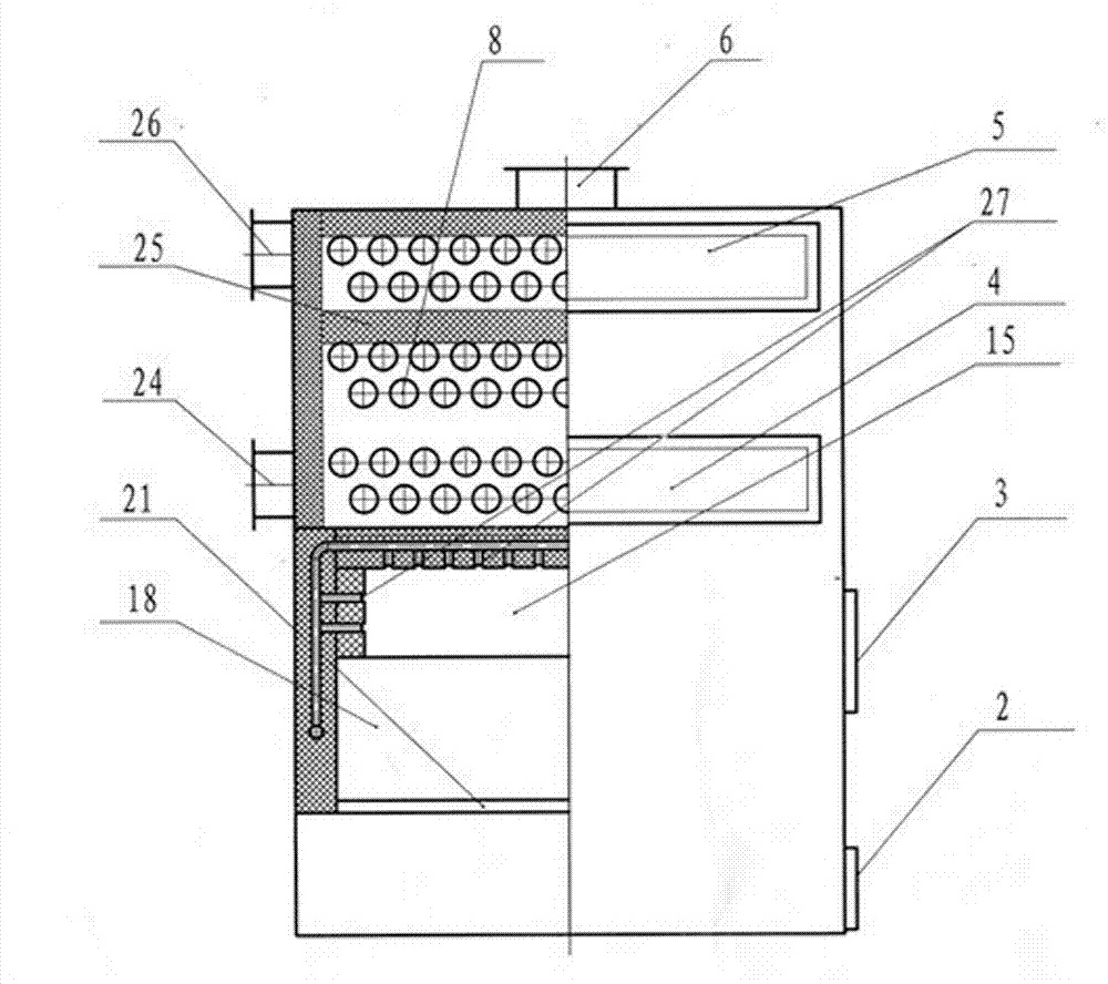 Horizontal agricultural special hot air environmental protection boiler