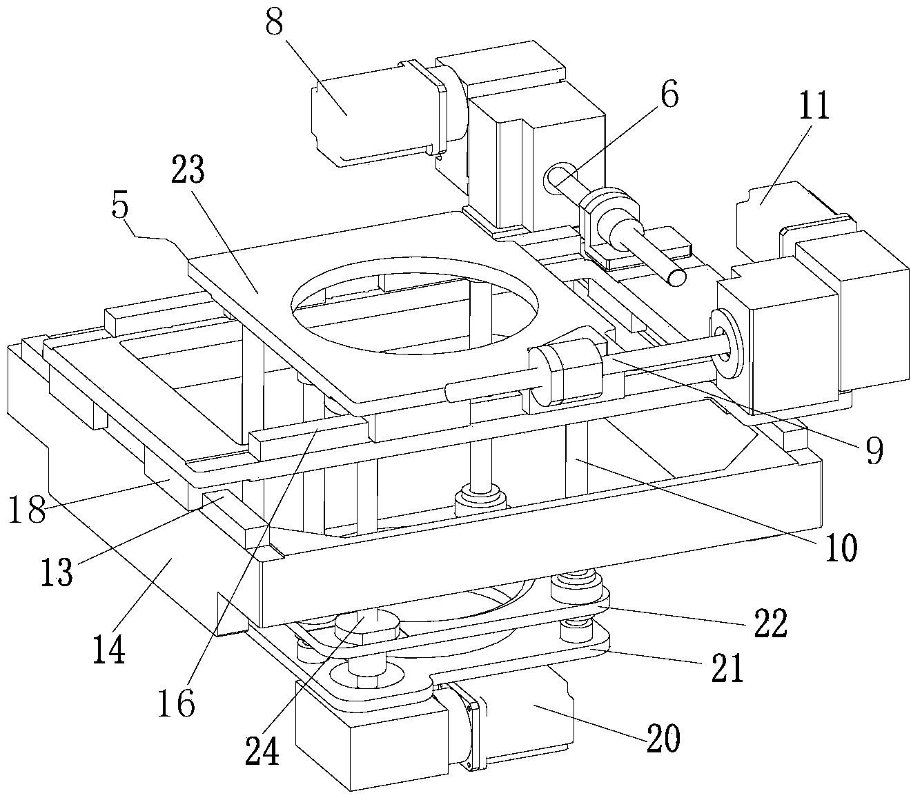 Movement scanning device of high-intensity focused ultrasonic treatment system
