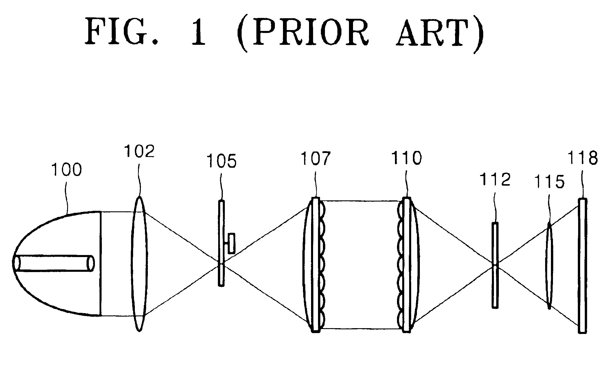Scrolling projection system and method